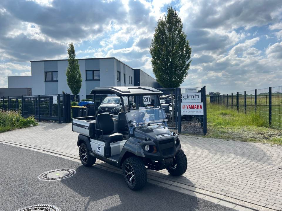 Golfwagen auf dem Golfplatz
